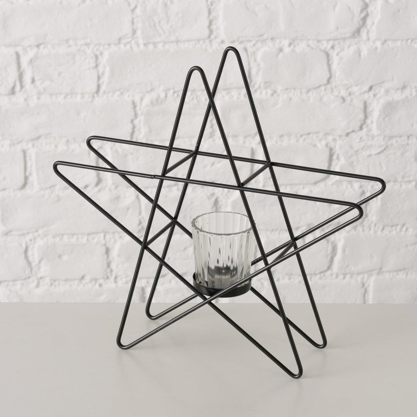 Boltze maison lanterne étoile 29,5x27,5cm