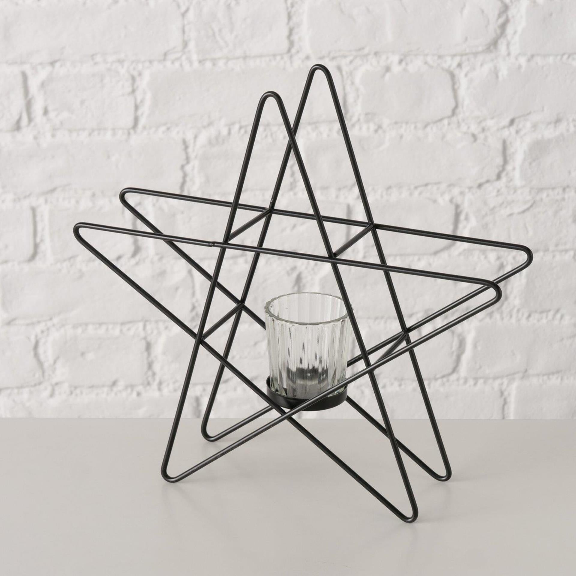 Boltze maison lanterne étoile 29,5x27,5cm