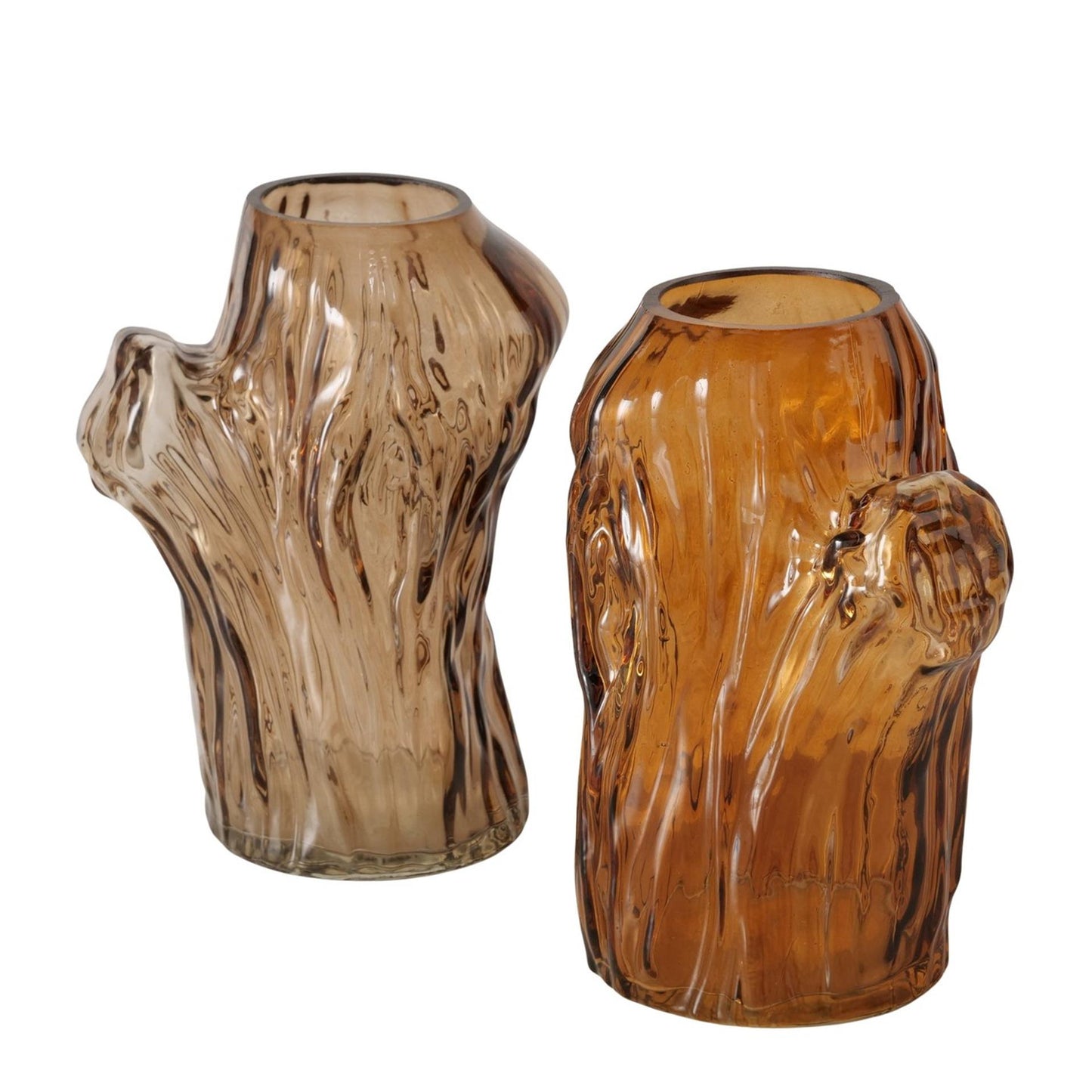 Vase Boltze home verre marron 11x9x14,7cm