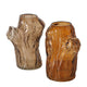 Vase Boltze home verre marron 11x9x14,7cm