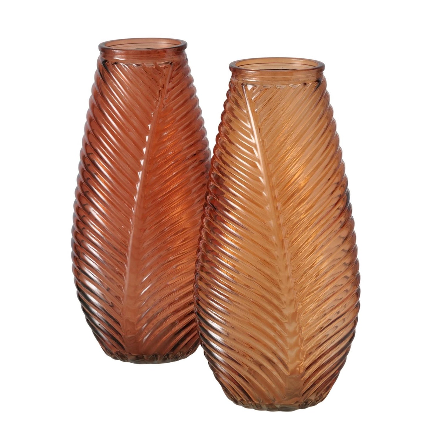 Boltze home vase leavo verre 13,5x13x28cm