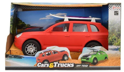 TOI-TOYS TOITOYS grande voiture de jeu avec une planche de surf de 31 cm de long