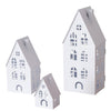 Boltze home ensemble de lanternes maison 3 pièces blanc