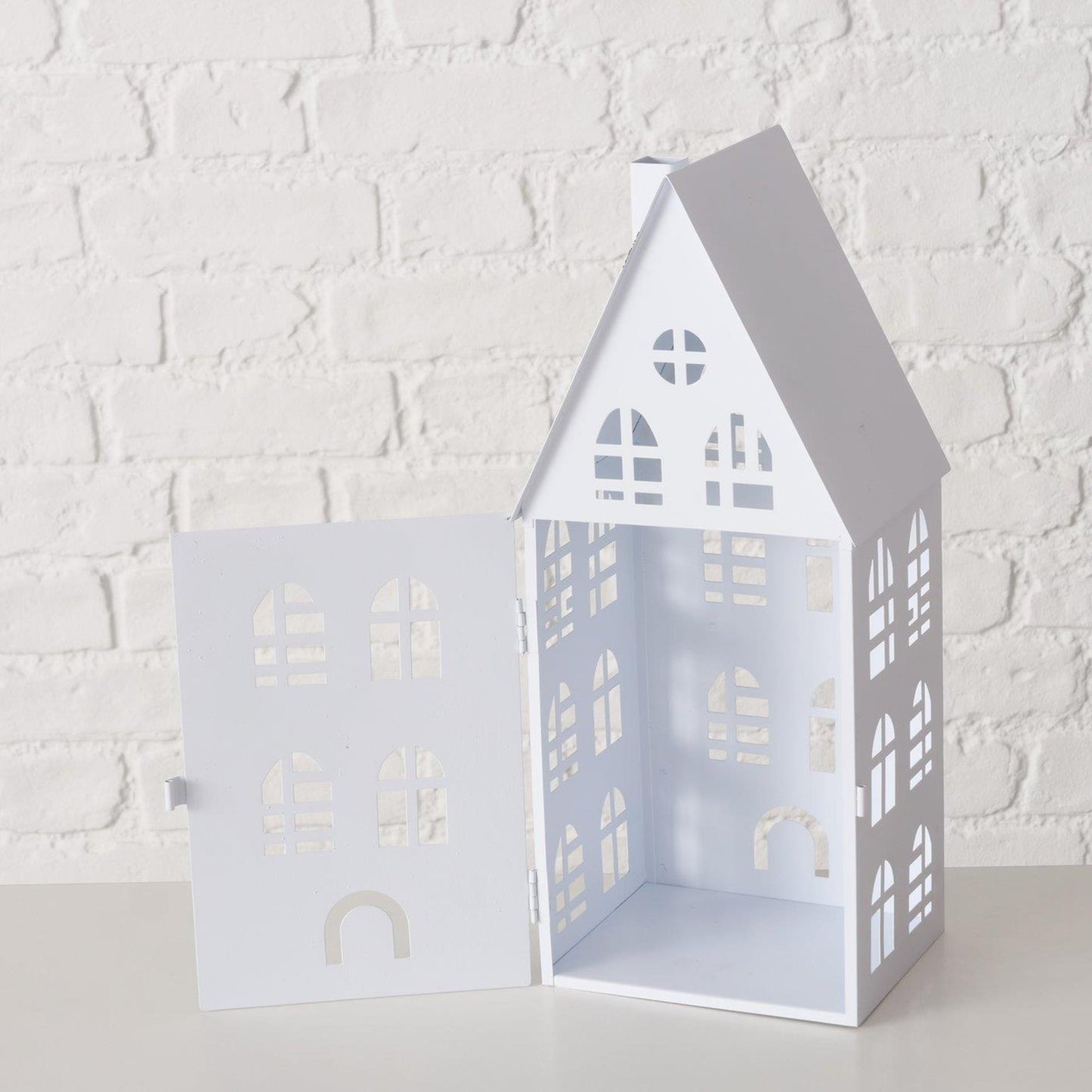 Boltze home ensemble de lanternes maison 3 pièces blanc