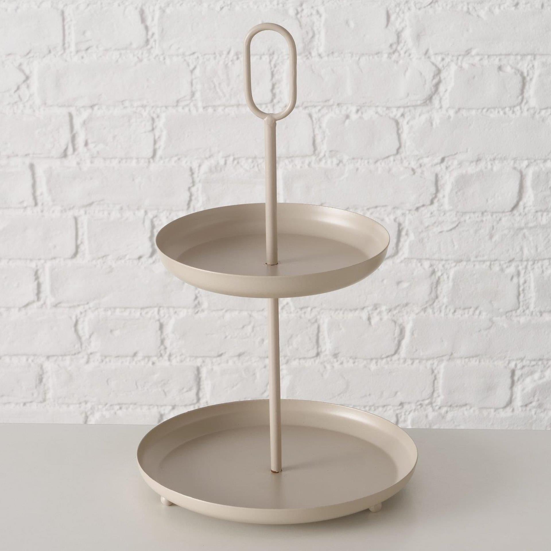 Boltze home etagère gogo beige ø21xh34cm