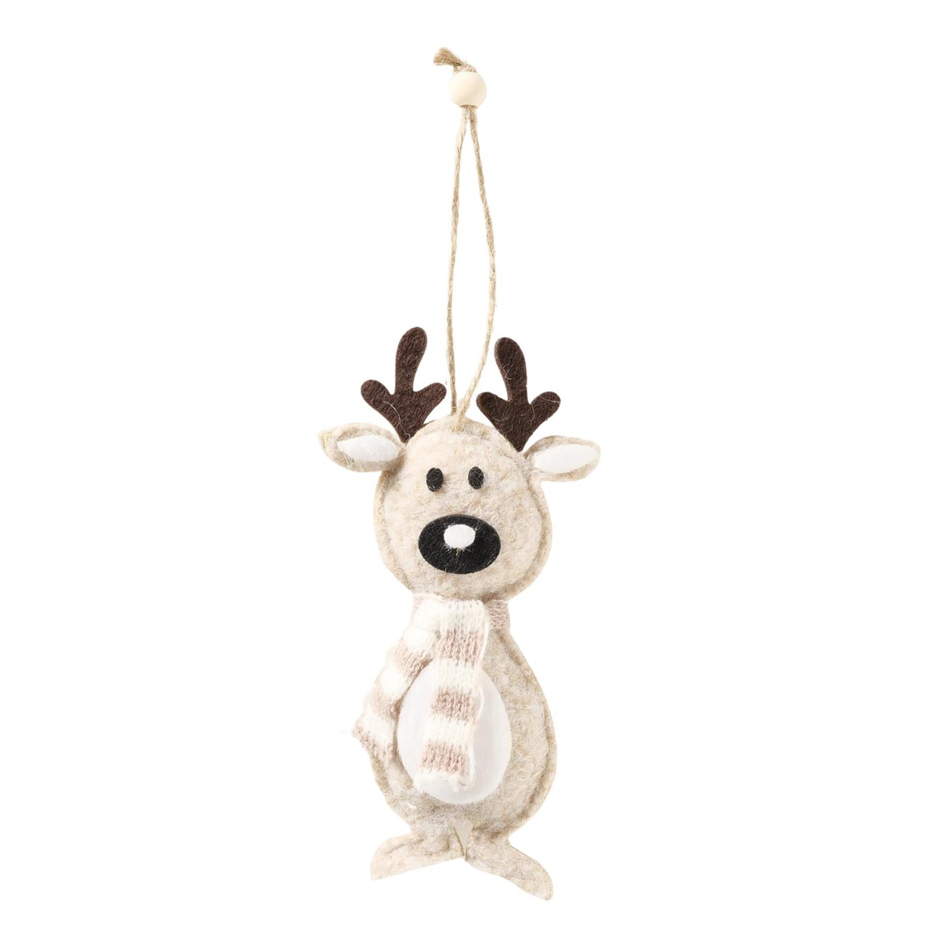Boltze home Pendentif de Noël cerf 7x30x14cm