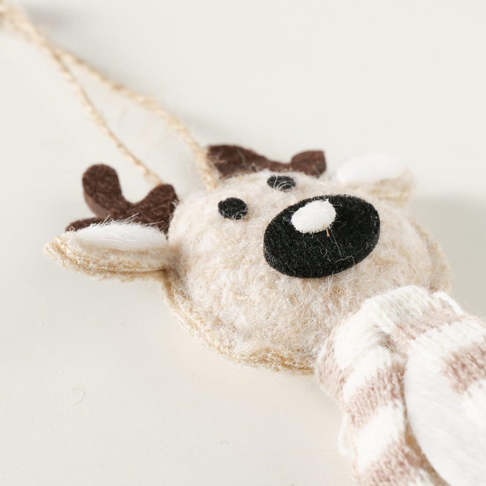 Boltze home Pendentif de Noël cerf 7x30x14cm