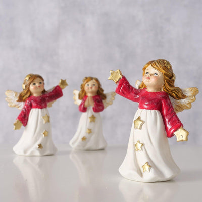 Boltze maison figurine ange 4,3x3,5x7cm