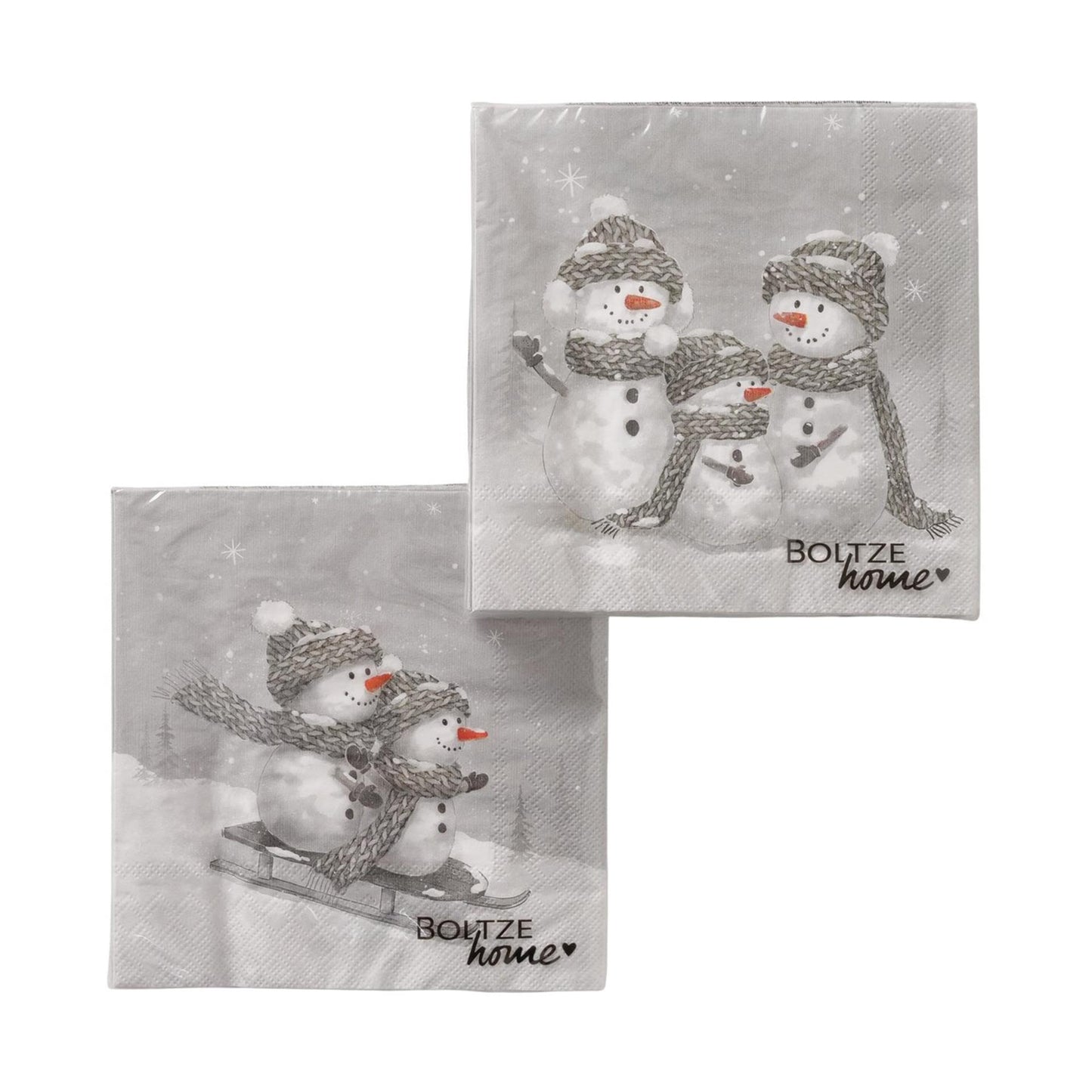 Serviettes Boltze home givrées lot de 20