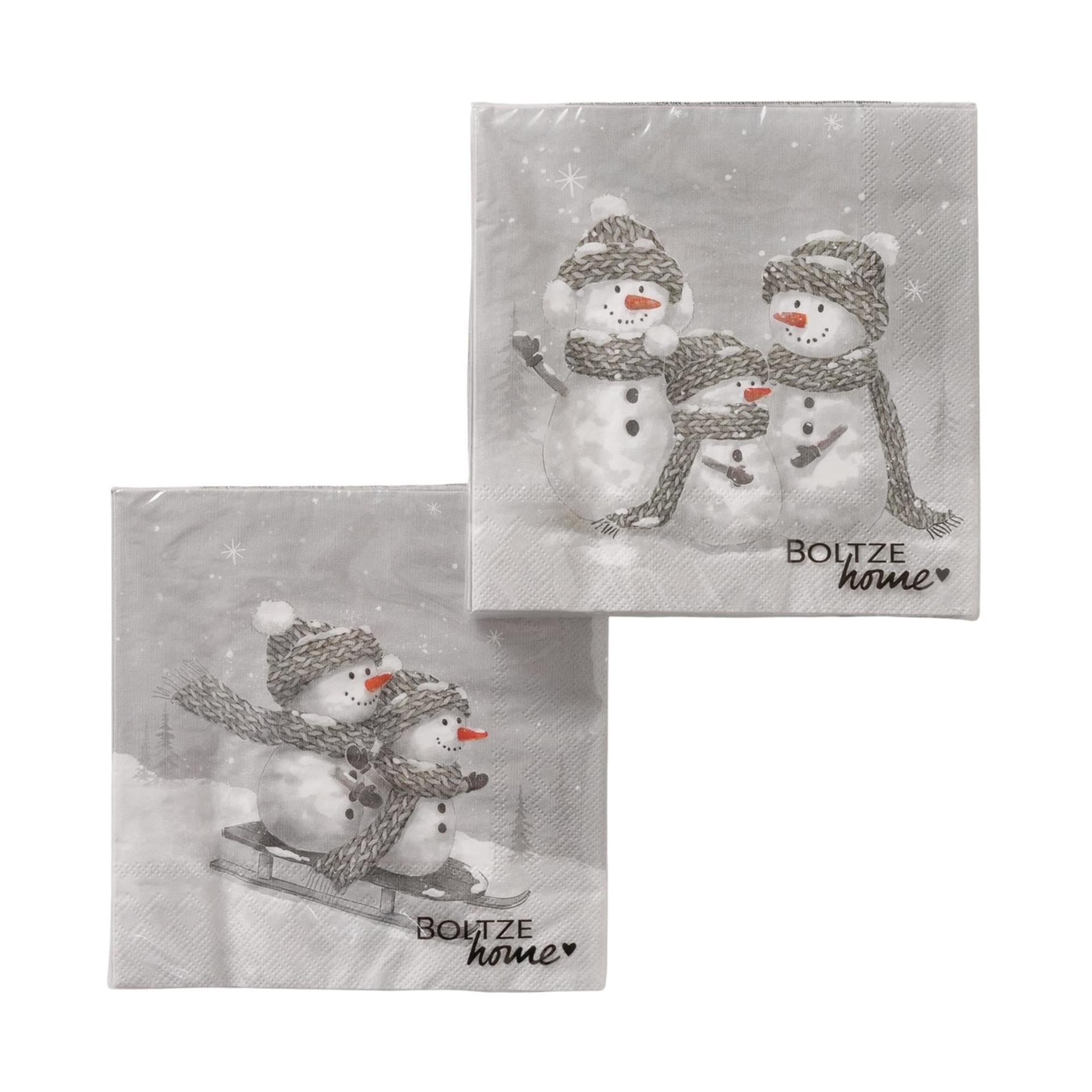 Serviettes Boltze home givrées lot de 20