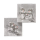 Serviettes Boltze home givrées lot de 20