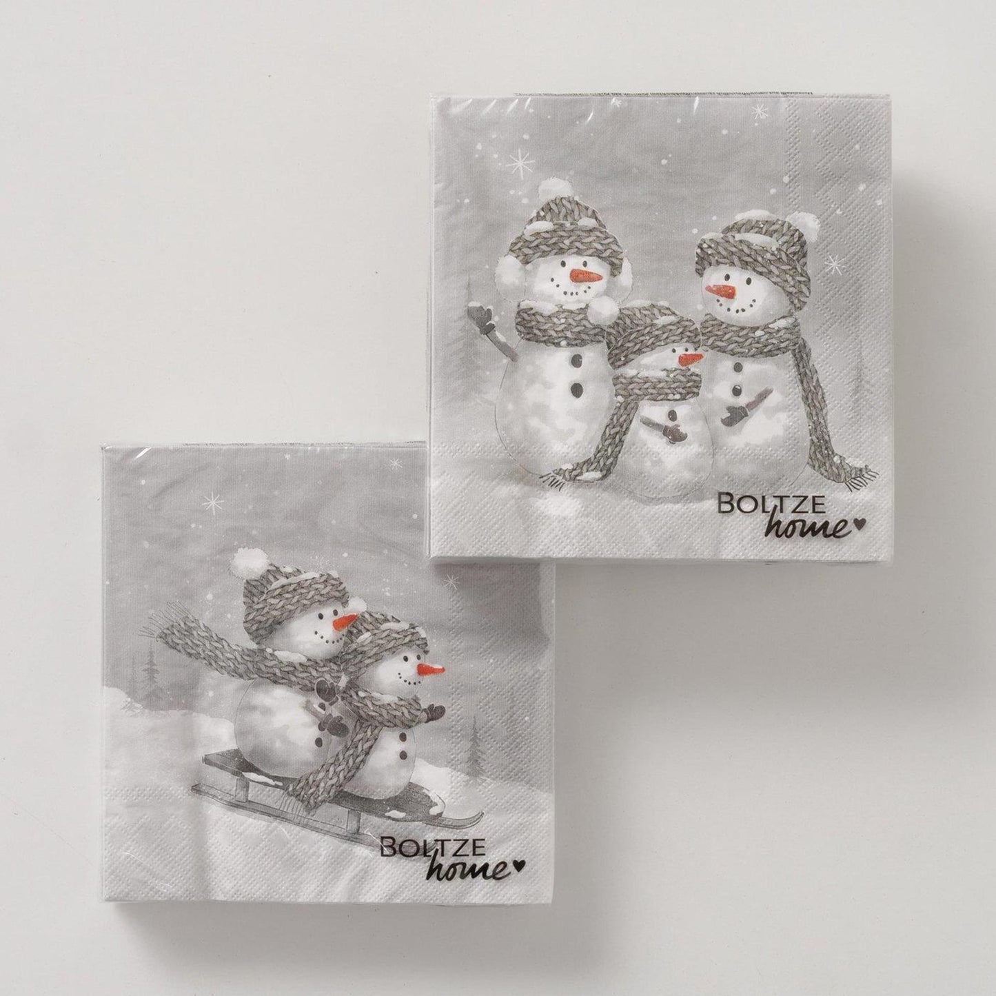 Serviettes Boltze home givrées lot de 20