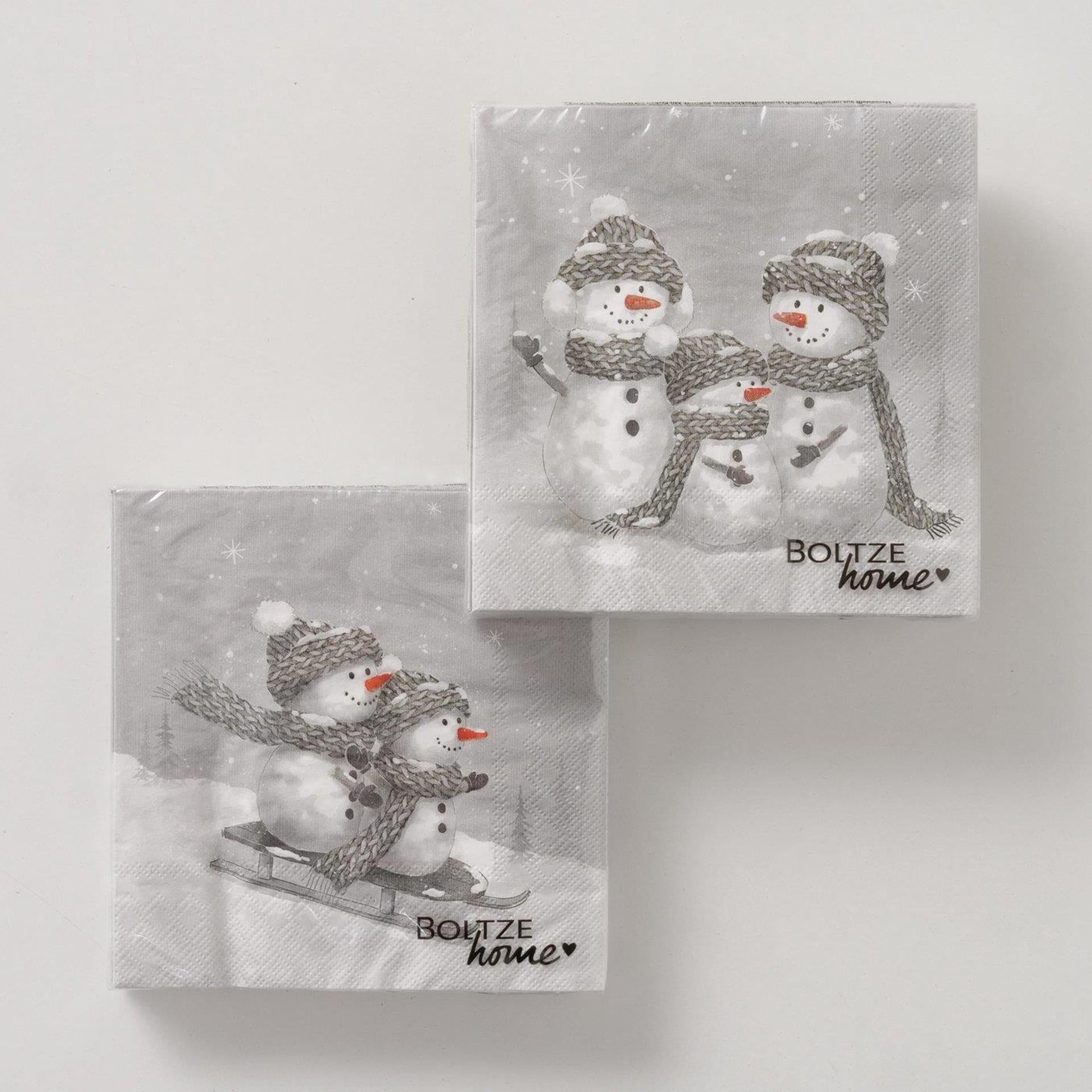 Serviettes Boltze home givrées lot de 20