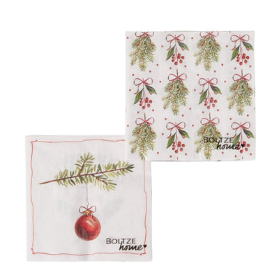 Boltze home serviettes noelle paquet de 20