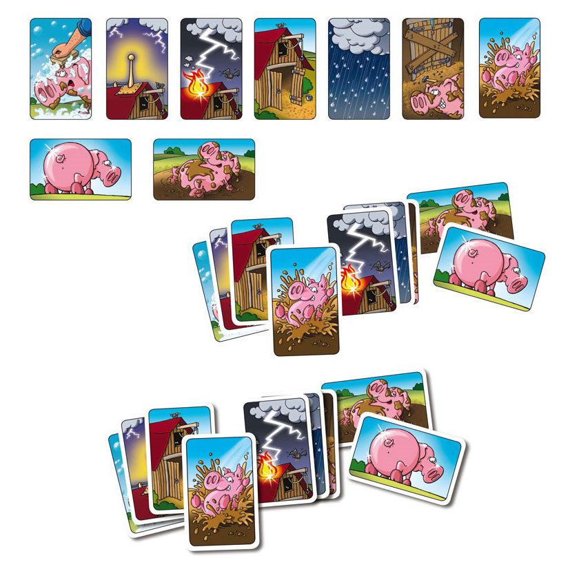 Jeu de cartes de jeux de gobelin blanc moddervarkens