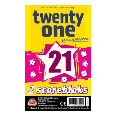 Jeu d'extension White Goblin Games Twenty One 21 Score Blocks, 2 pcs.