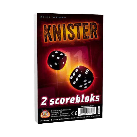 Jeux de gobelin blanc Knister de gobelin blanc 2 blocs de score