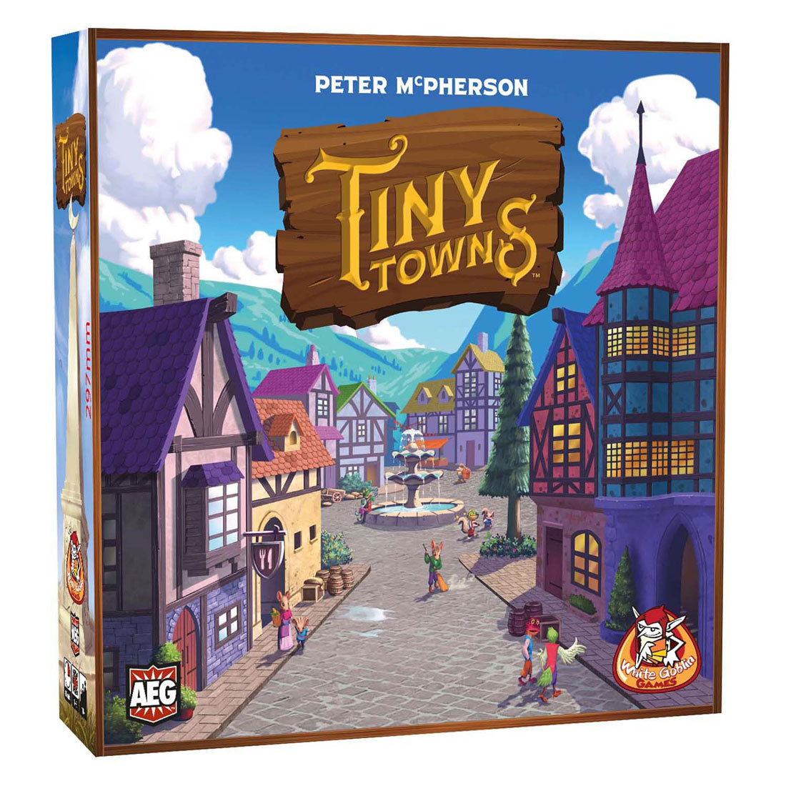 Jeux de gobelin blancs minuscules villes