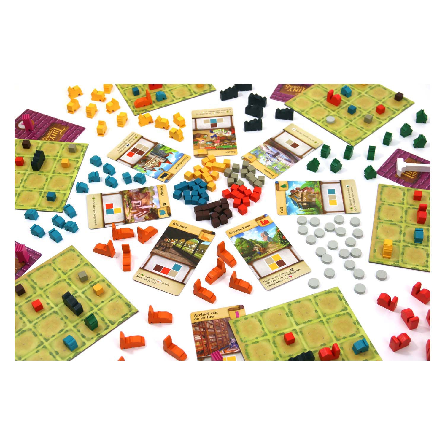 Jeux de gobelin blancs minuscules villes