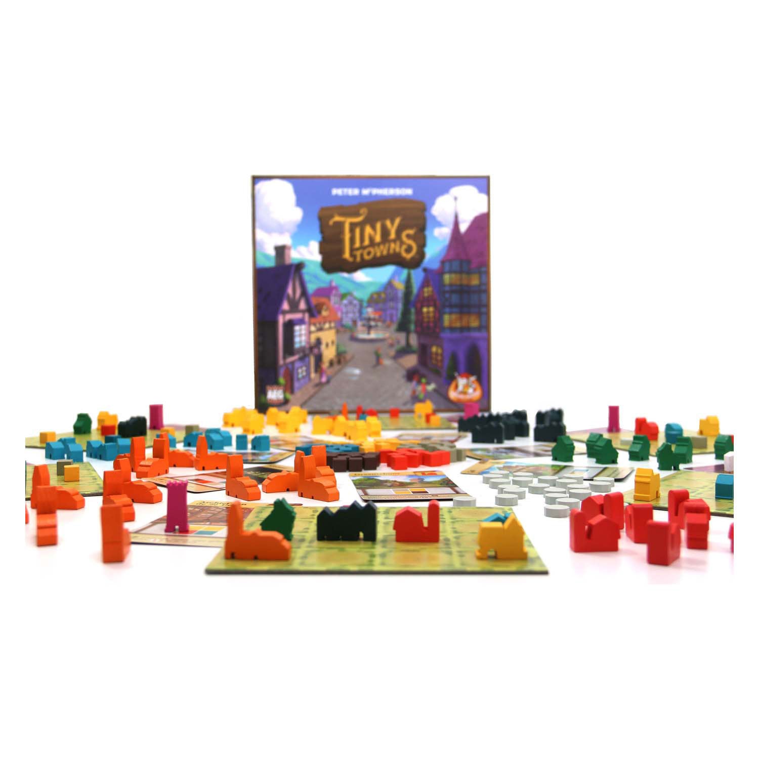 Jeux de gobelin blancs minuscules villes