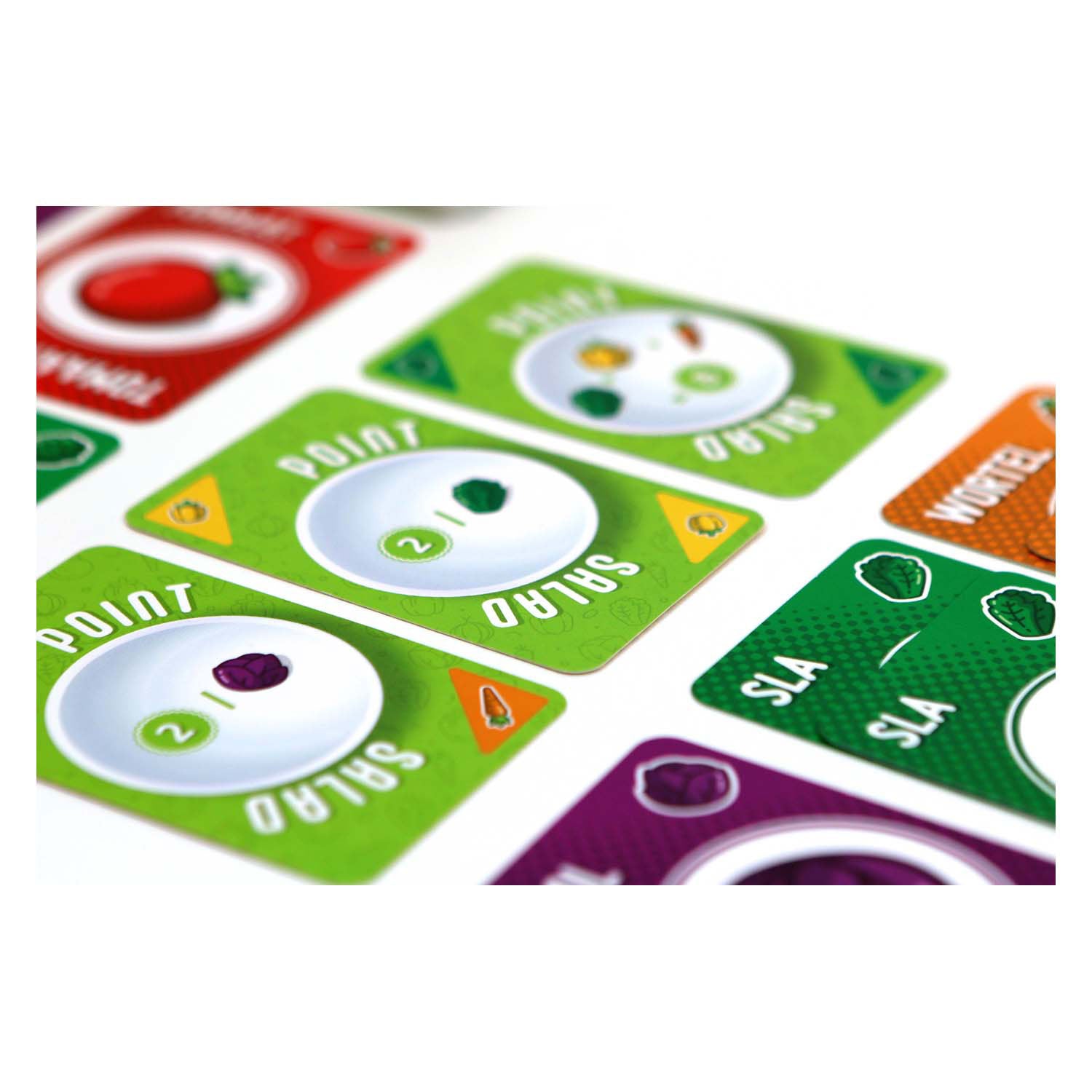 Salade de points de jeux de gobelins blancs