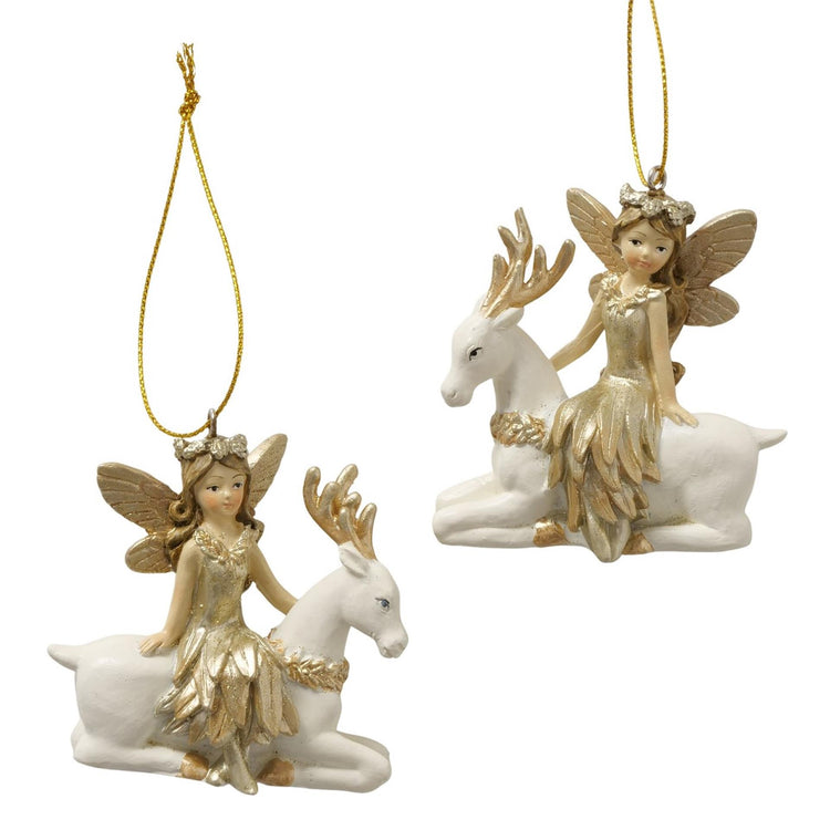 Boltze home Pendentif de Noël ange 7x2,5x7cm