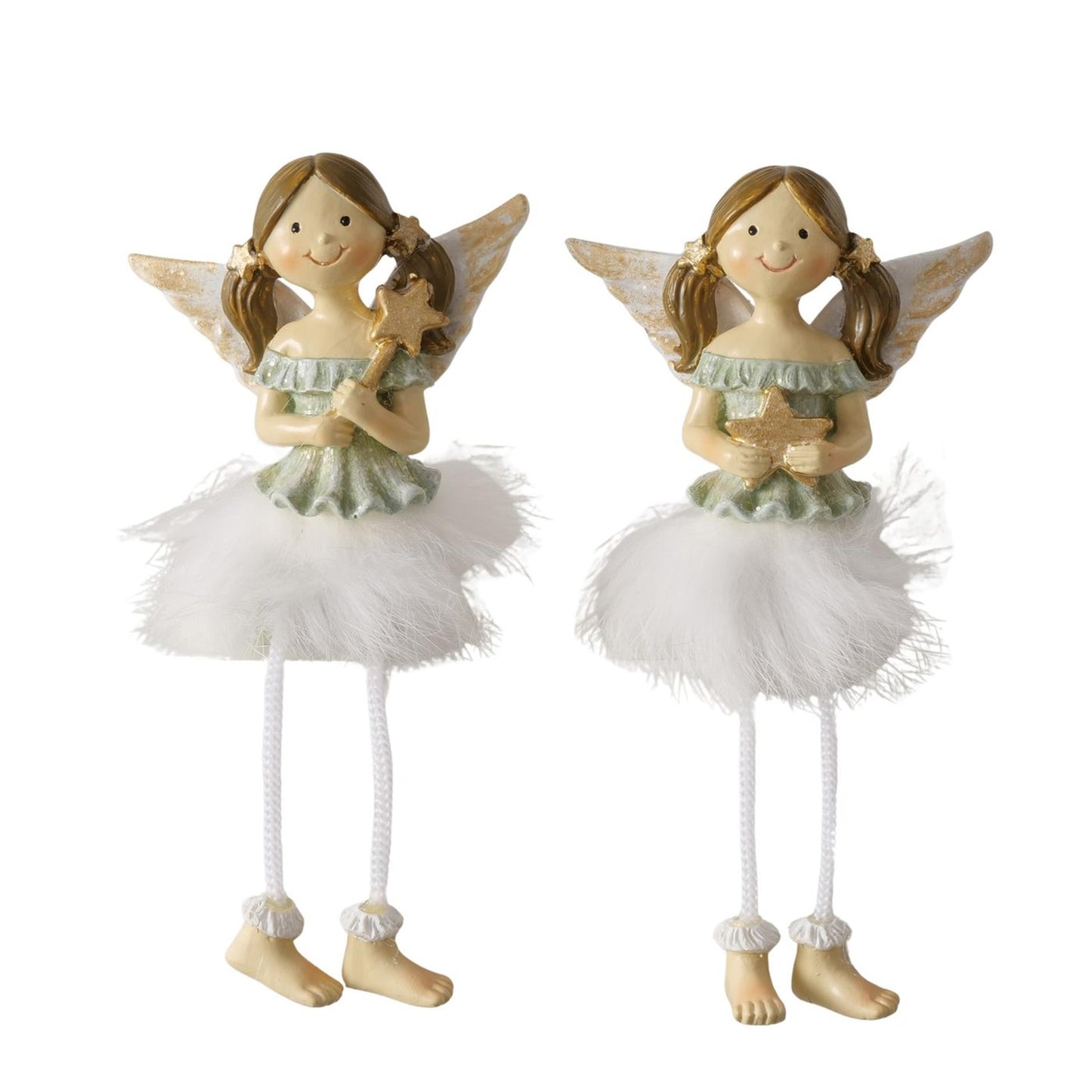 Ange de maison Boltze avec jambes pendantes