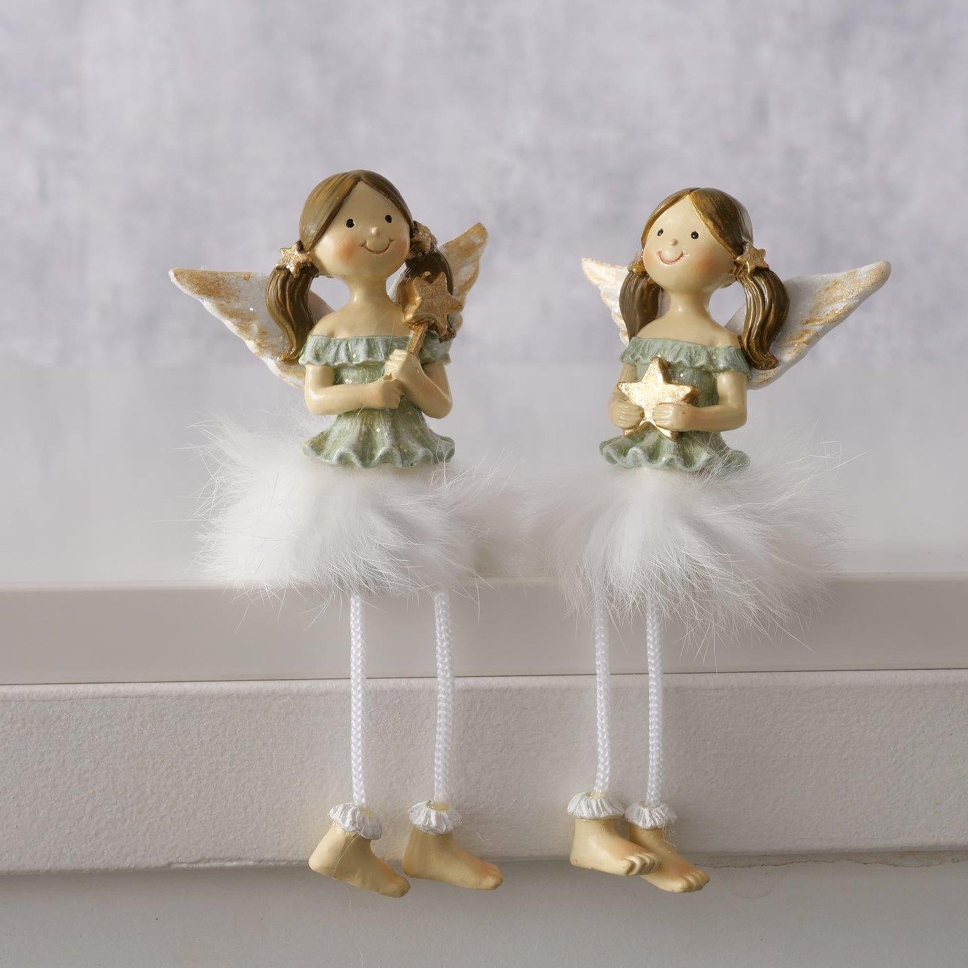 Ange de maison Boltze avec jambes pendantes