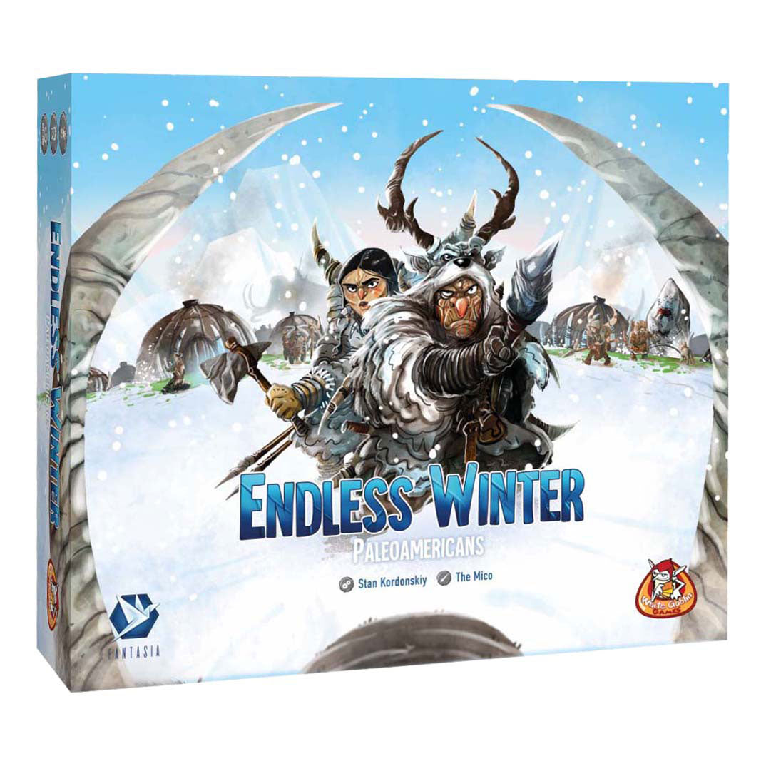 Jeux de gobelins blancs paléoaméricains d'hiver sans fin