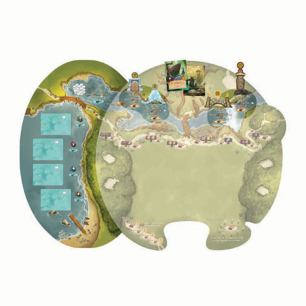 Jeux de gobelin blancs Everdell: Pearlbrook