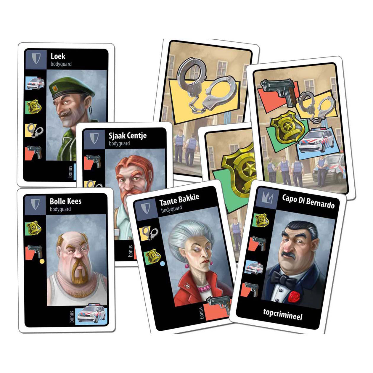 Inspecteur des jeux du gobelin blanc Hoogstraten : villa de gangsters - jeu de cartes