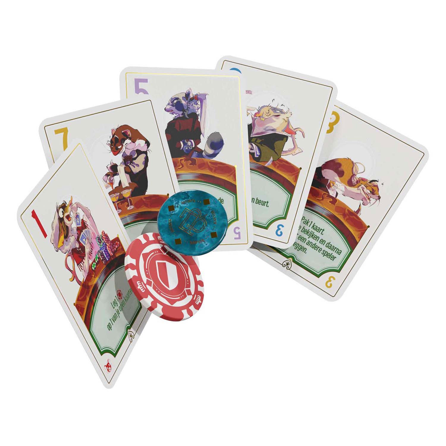 Jeux de gobelin blanc ratjack - jeu de cartes