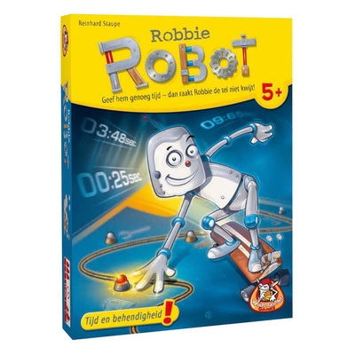 Jeux de gobelin blanc robot robbie - jeu de cartes série jaune