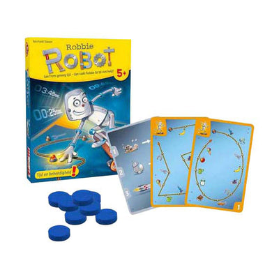 Jeux de gobelin blanc robot robbie - jeu de cartes série jaune