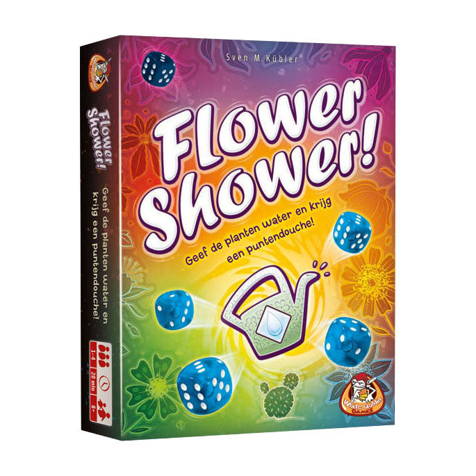 Jeux de gobelins blancs douche de fleurs - jeu de dés
