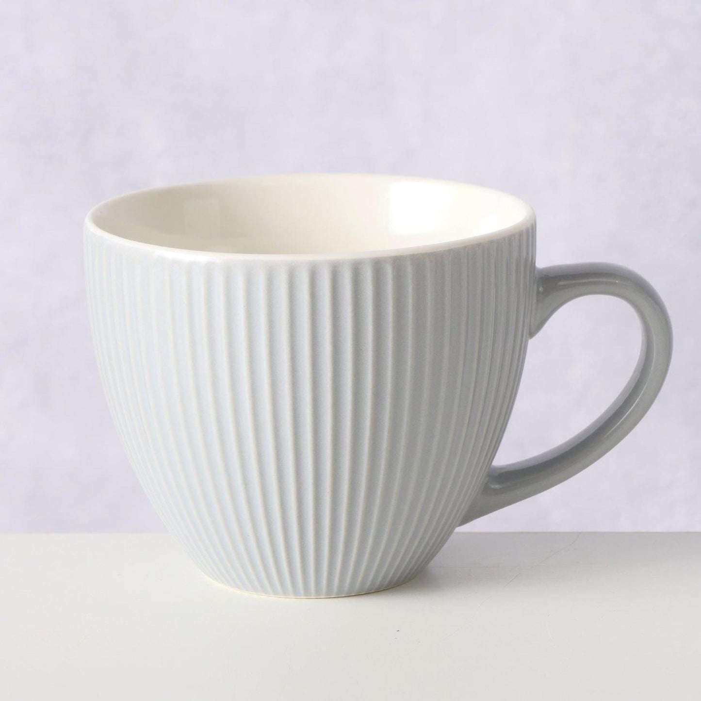 Boltze home tasse gris 420ml ø10,7cm