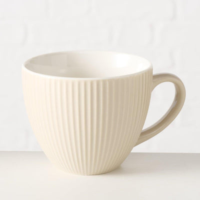 Boltze maison tasse beige 420ml ø10,7cm