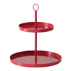 Boltze home etagère rouge ø30xh34cm