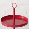 Boltze home etagère rouge ø30xh34cm