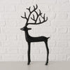 Boltze home figurine cerf noir 18x3x38cm