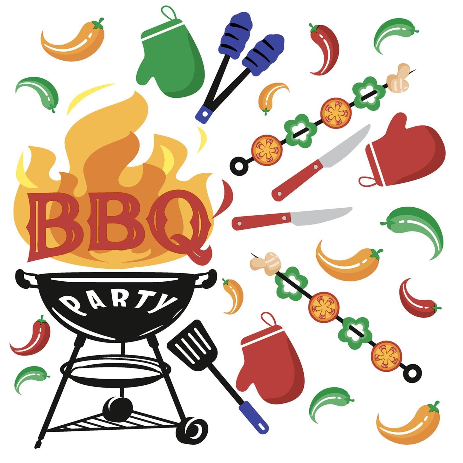 Duni serviettes BBQ mix 33x33cm 20 pièces