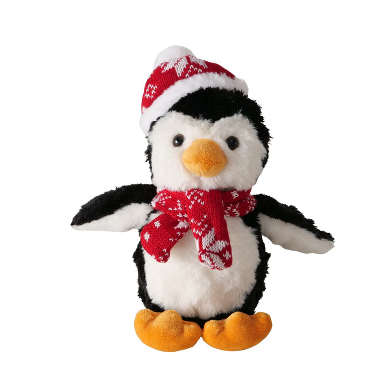 Boltze maison pingouin en peluche 22x12x21cm