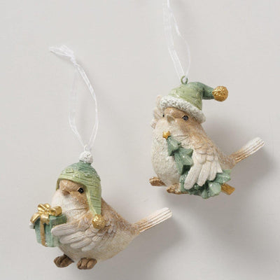 Boltze home Pendentif de Noël oiseau 7,5x7cm