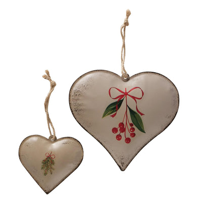 Boltze pendentif home déco coeur set a 2