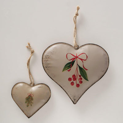 Boltze pendentif home déco coeur set a 2