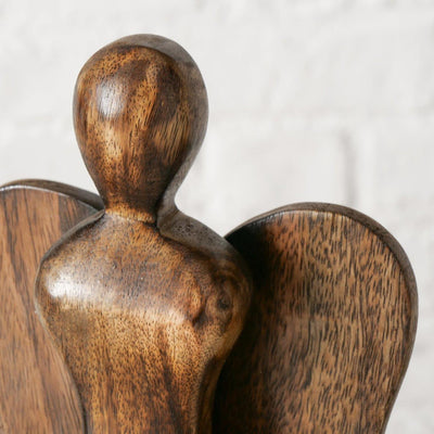 Boltze maison figure ange bois 16x35cm