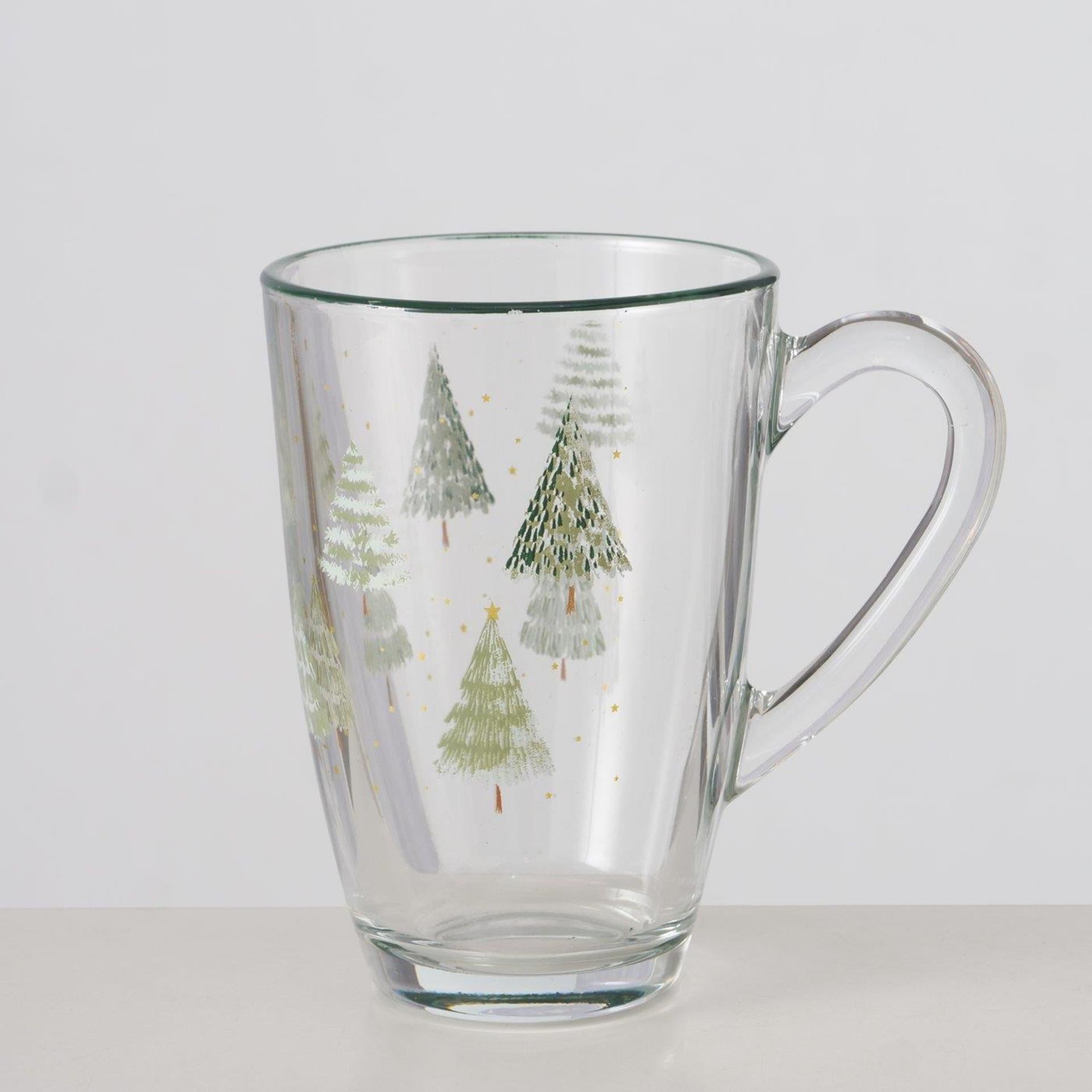 Boltze home tasse arbre de Noël 325ml verre