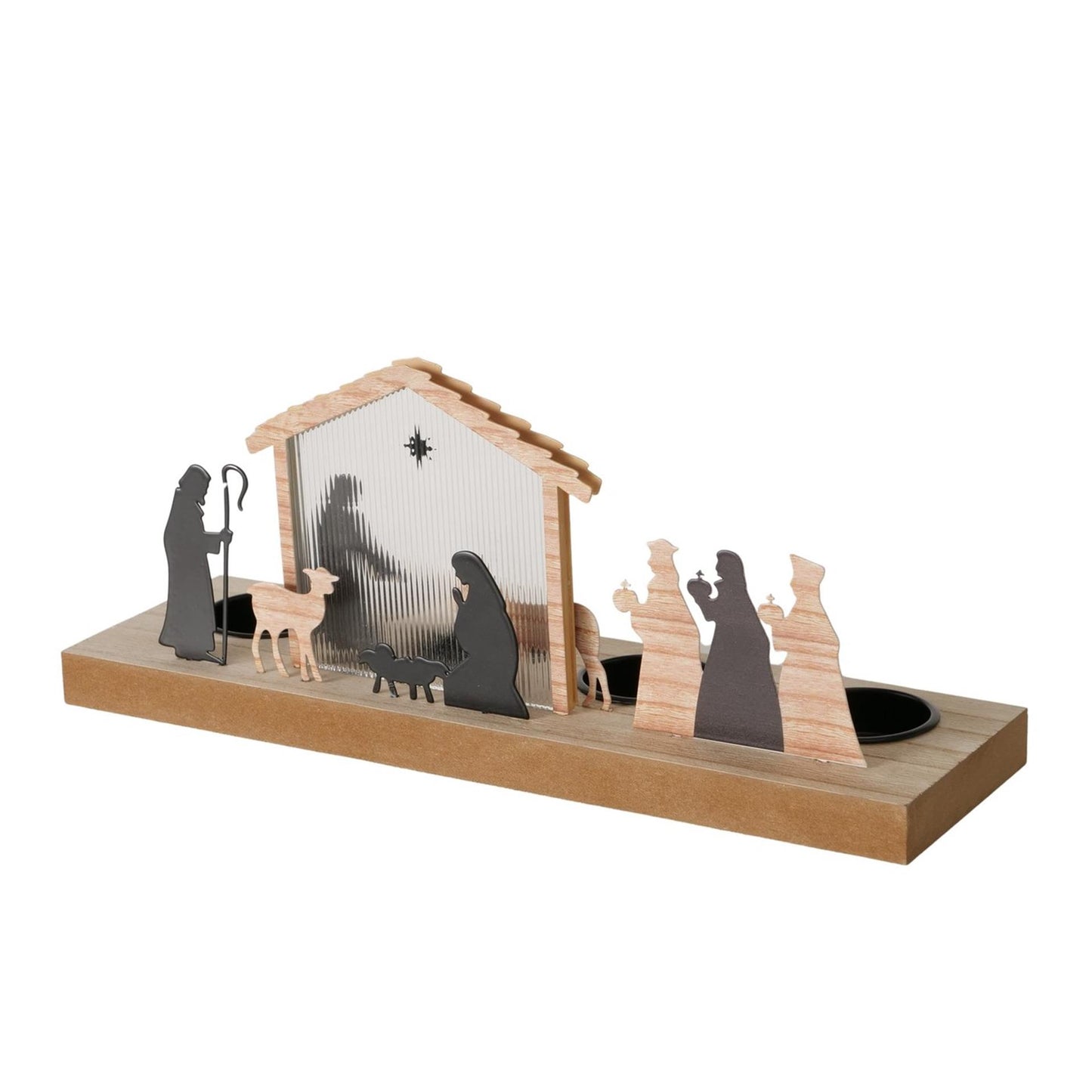 Scène de Noël Boltze home 30x9,2x12,5cm