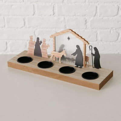 Scène de Noël Boltze home 30x9,2x12,5cm