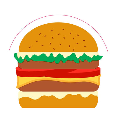 Serviettes Duni burger 33cm